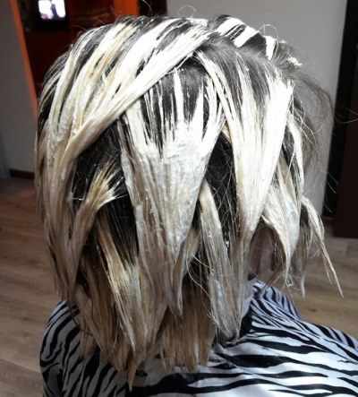 Балаяж на русые волосы средней длины с челкой. Фото до и после