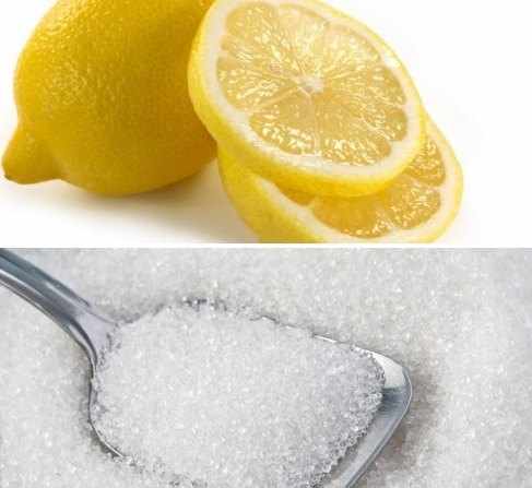 сахар и лимон
