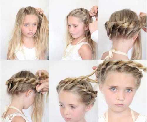 Детские прически на длинные волосы на выпускной девочке. Пошаговые инструкции, как сделать своими руками. Фото