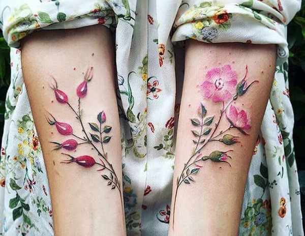 Эскизы татуировок для девушек. Маленькие, геометрические, красивые. Волк, лиса, цветы, совы, иероглифы