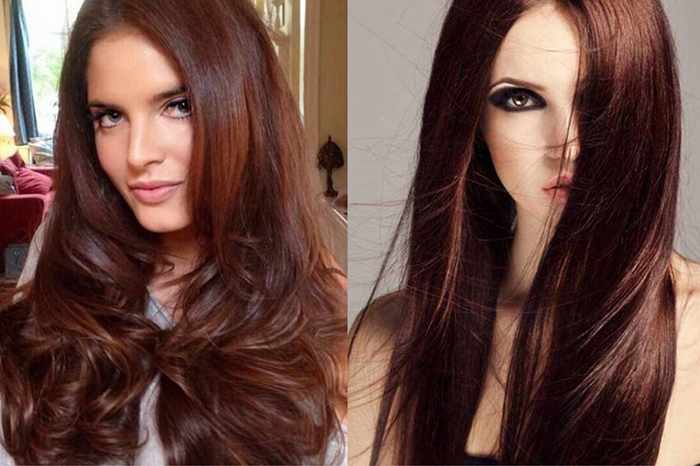 Горячий шоколад цвет волос. Фото до и после окрашивания, краска