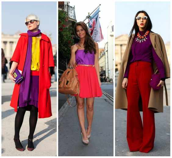 Какой цвет сочетается с фиолетовым в одежде женщины, что означает, с чем носить, кому идут оттенки и тона фиолетового