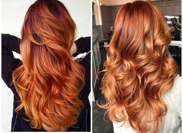 Каштаново-рыжий цвет волос. Фото, лучшие краски, техники окрашивания