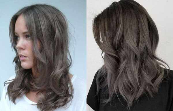 Коричнево-пепельный цвет волос. Фото до и после окрашивания. Краски и инструкции