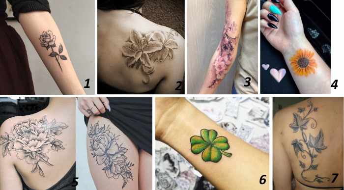 Красивые татуировки для девушек. Фото надписей, легких женских тату, парных, небольших на руке, запястье, бедре, плече, ноге, животе