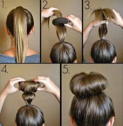 Красивые укладки на средние волосы с челкой, каре, боб. Фото, пошаговая инструкция