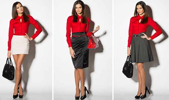 Красный цвет - сочетание с другими цветами в одежде женщины, что означает, с чем носить, кому идет