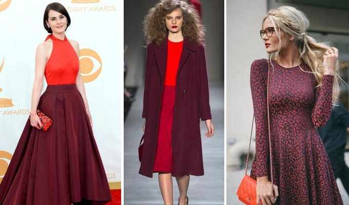 Красный цвет - сочетание с другими цветами в одежде женщины, что означает, с чем носить, кому идет