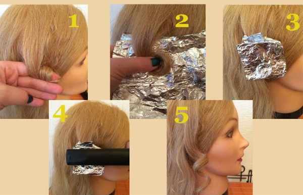 Как сделать кудри утюжком на средние волосы. Фото пошагово для начинающих