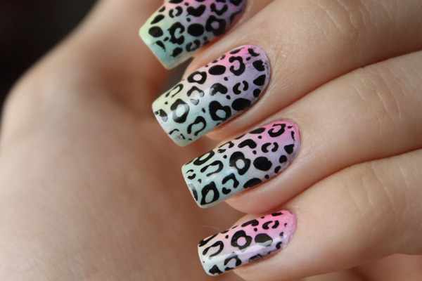 Леопард на ногтях. Фото леопардовый дизайн гель-лаком