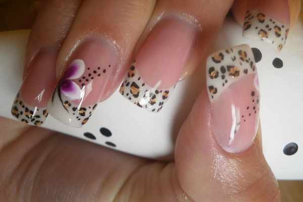 Леопард на ногтях. Фото леопардовый дизайн гель-лаком