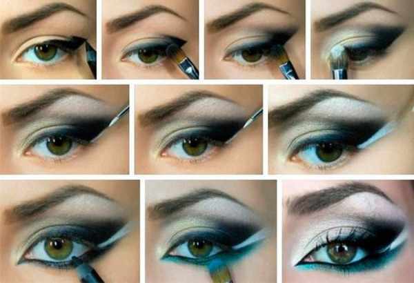 Макияж с нарощенными ресницами для карих, зеленых, голубых, серых глаз. Как сделать пошагово с фото