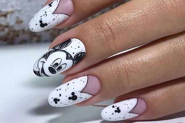 Микки Маус на ногтях. Дизайн, фото, рисунки