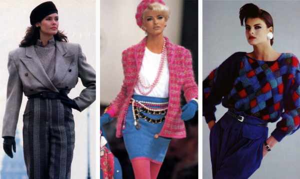 Мода 80-х годов для женщин. Фото
