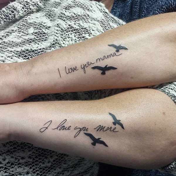 Парные татуировки для двоих влюбленных, для подруг, сестер. Маленькие эскизы, идеи надписи