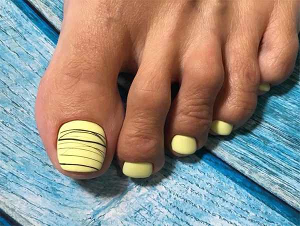 Педикюр дизайн ногтей на ногах. Фото 2021