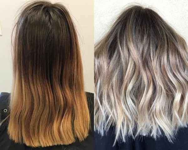 Пепельный блондин цвет волос. Фото до и после окрашивания, краски