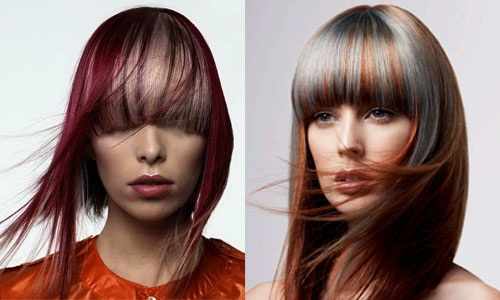 Покраска волос в два цвет: темный верх светлый низ, светлый верх темный низ. Инструкция и фото