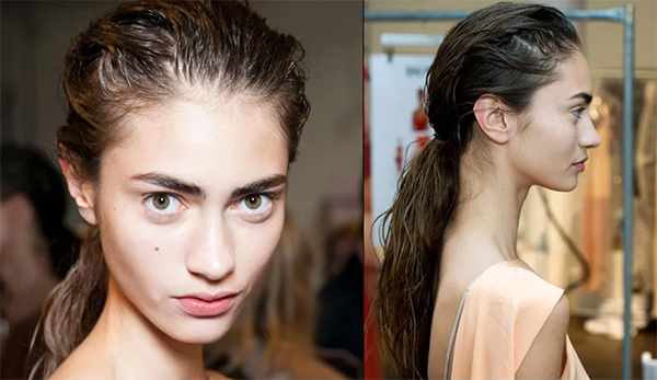 Как сделать прическу волосы назад женскую с начесом