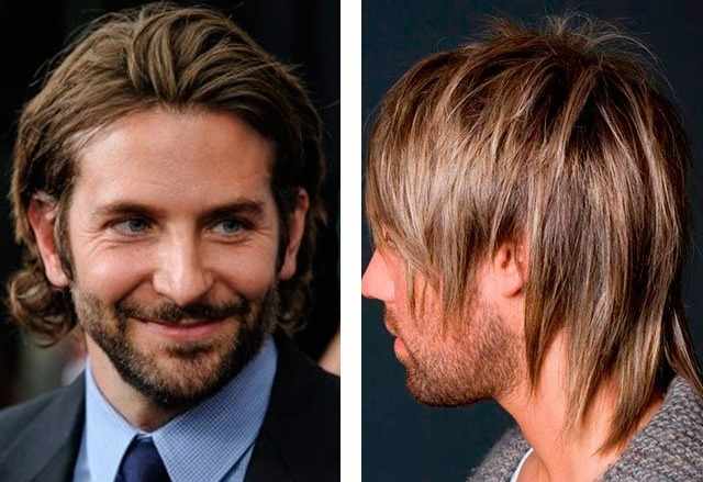 Прически на средние волосы для мужчин с залысинами, высоким лбом, стильные. Фото