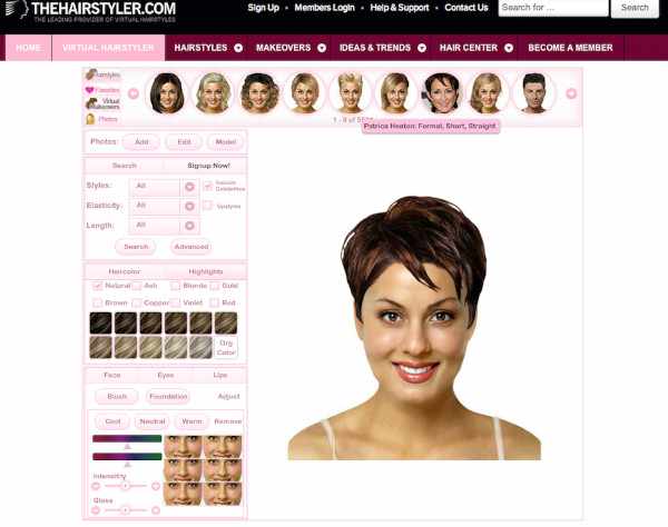 Примерить цвет волос по фото онлайн бесплатно