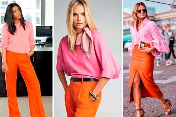 С каким цветом сочетается оранжевый цвет в одежде для женщин. Фото, кому идет, как выглядит, с чем носить