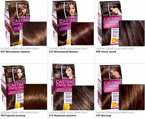 Шоколадный цвет волос. Фото, палитра оттенков