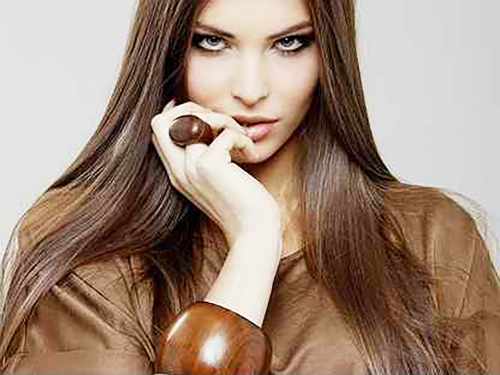 Шоколадный цвет волос. Фото, палитра оттенков