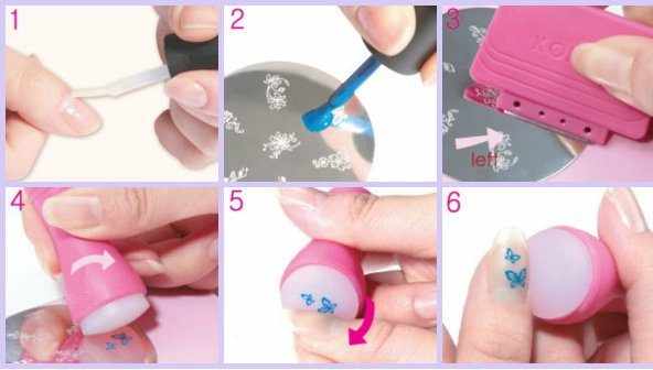 Как делать стемпинг на ногтях правильно гель-лаком пошагово с фото