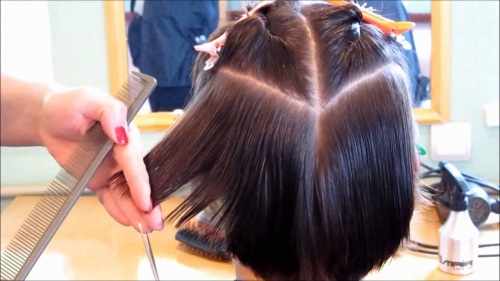 Стрижка Сессон на средние волосы. Фото 2021, вид спереди и сзади, с челкой. Как выглядит, как стричь