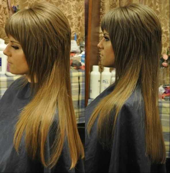 Женские стрижки с челкой на длинные волосы. Фото модные, красивые, стильные в 2021 году