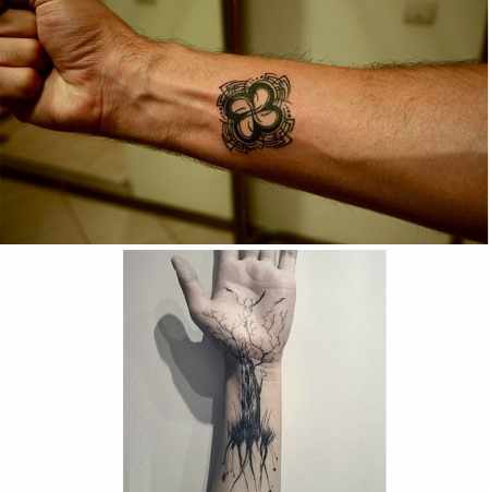 Татуировка на запястье для мужчин. Фото, эскизы, значения татуировок