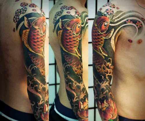 Татуировки для мужчин на плече: славянские, кельтские узоры, надписи, со смыслом силы и добра, черно-белые и цветные