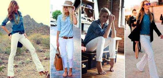 Женские джинсовые рубашки: фасоны, с чем носить. Модные луки 2021, фото и образы
